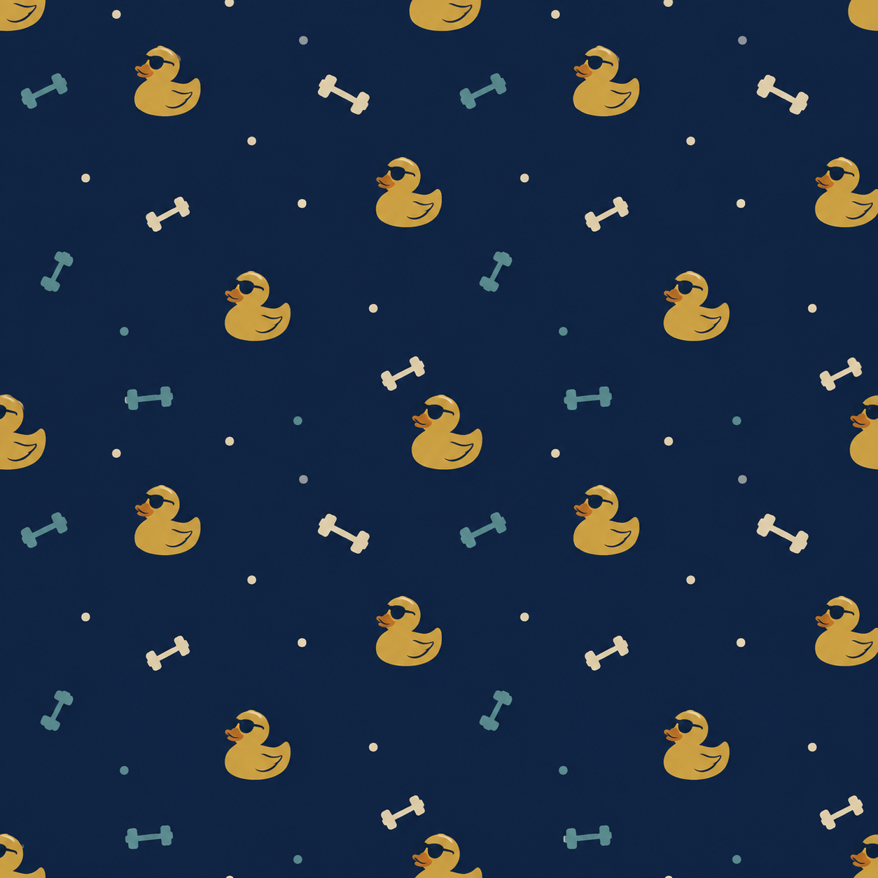 Duck and dumbbell garment pattern