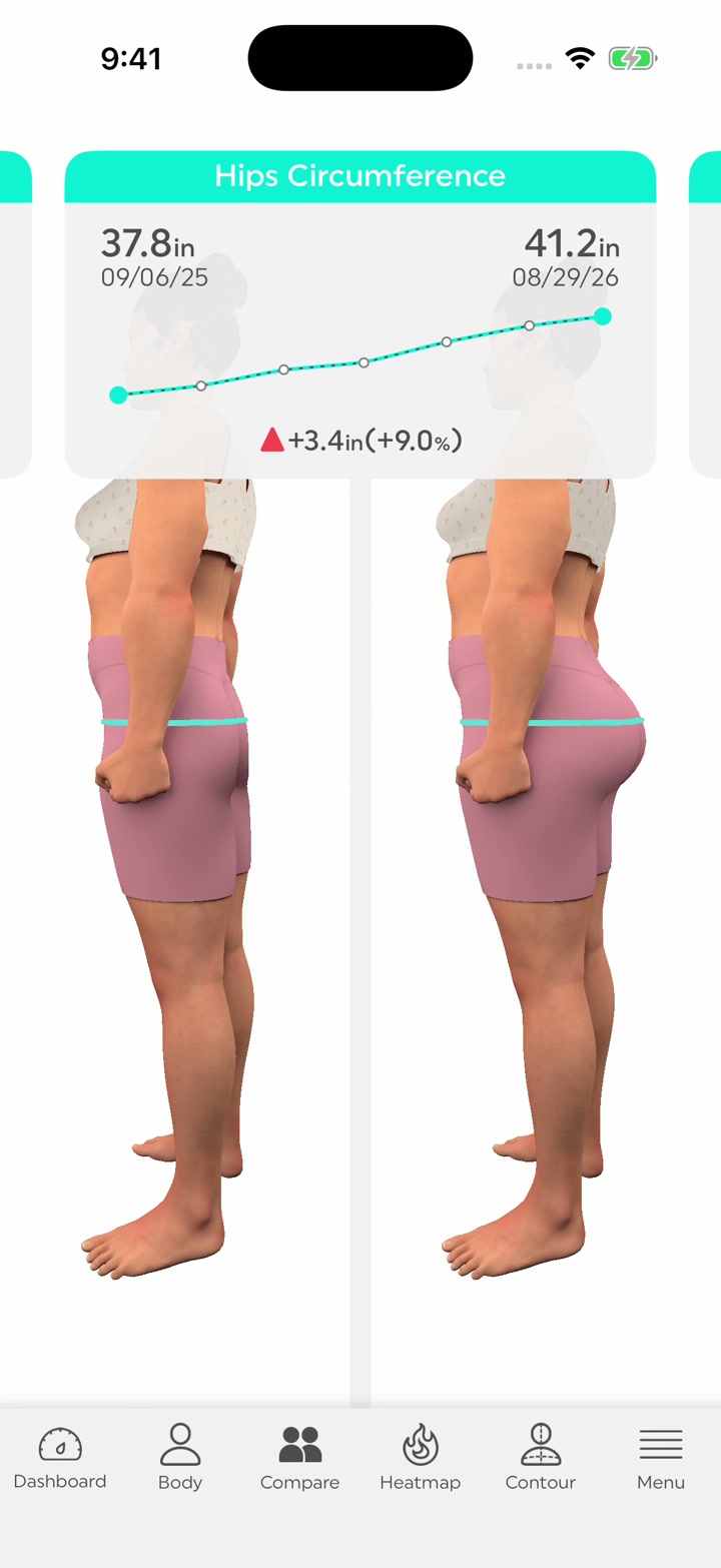 Glute development / 357 days